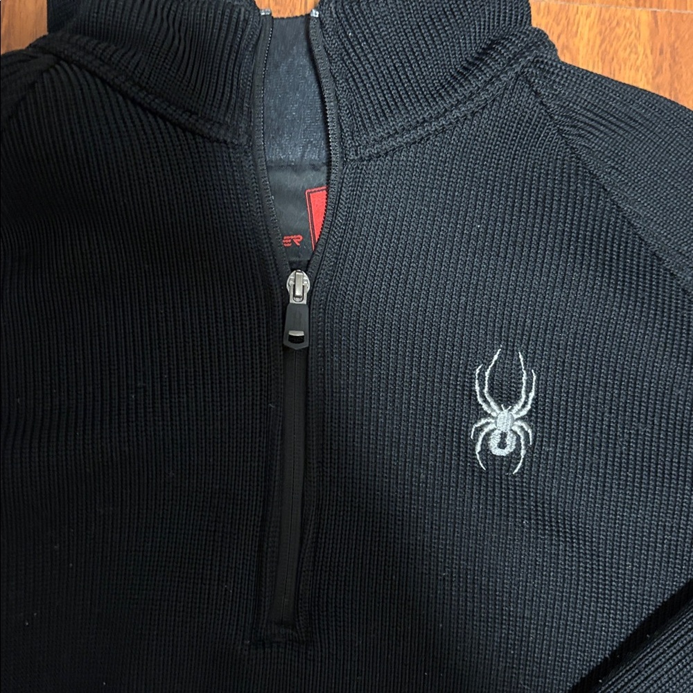 Spyder Black Half-Zip Performance Pullover Men’s - image 2